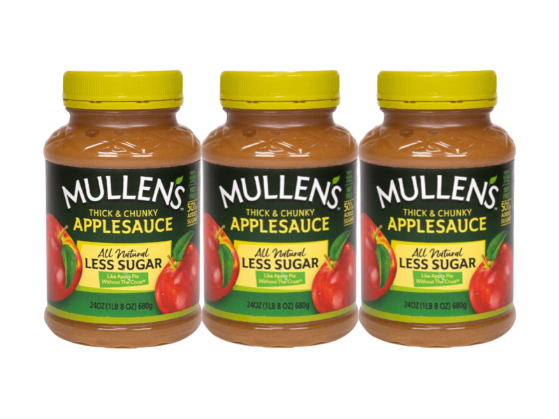 Three Pack Mullen's Applesauce Reduced Sugar Recipe