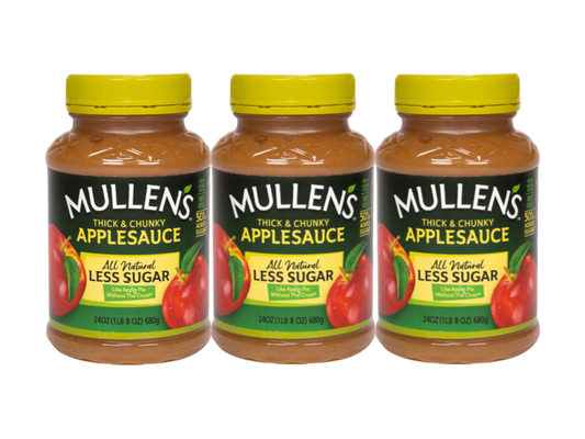 Three Pack Mullen's Applesauce Reduced Sugar Recipe