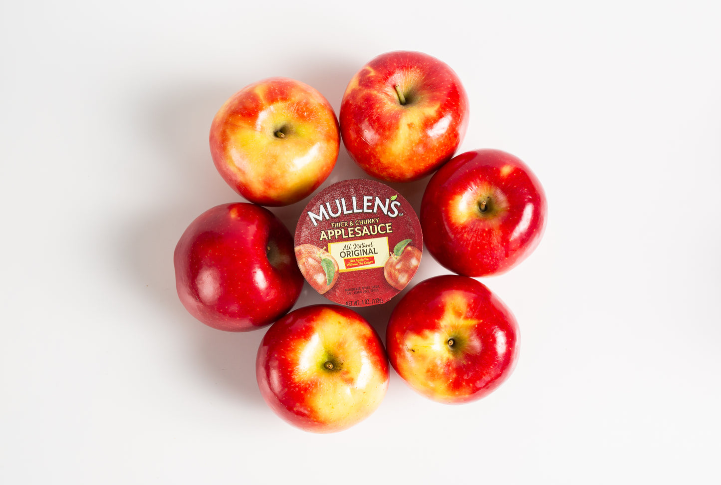 12 individual 4 oz 4 packs of Mullens Applesauce Original Recipe